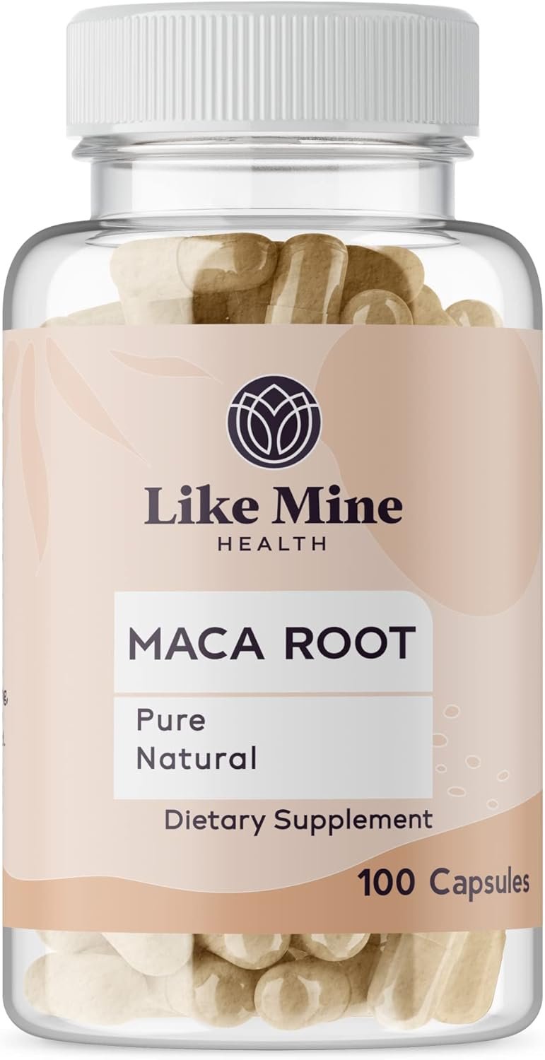 Like Mine Maca Root (100 Capsules) Pure, No Fillers, Single Ingredient